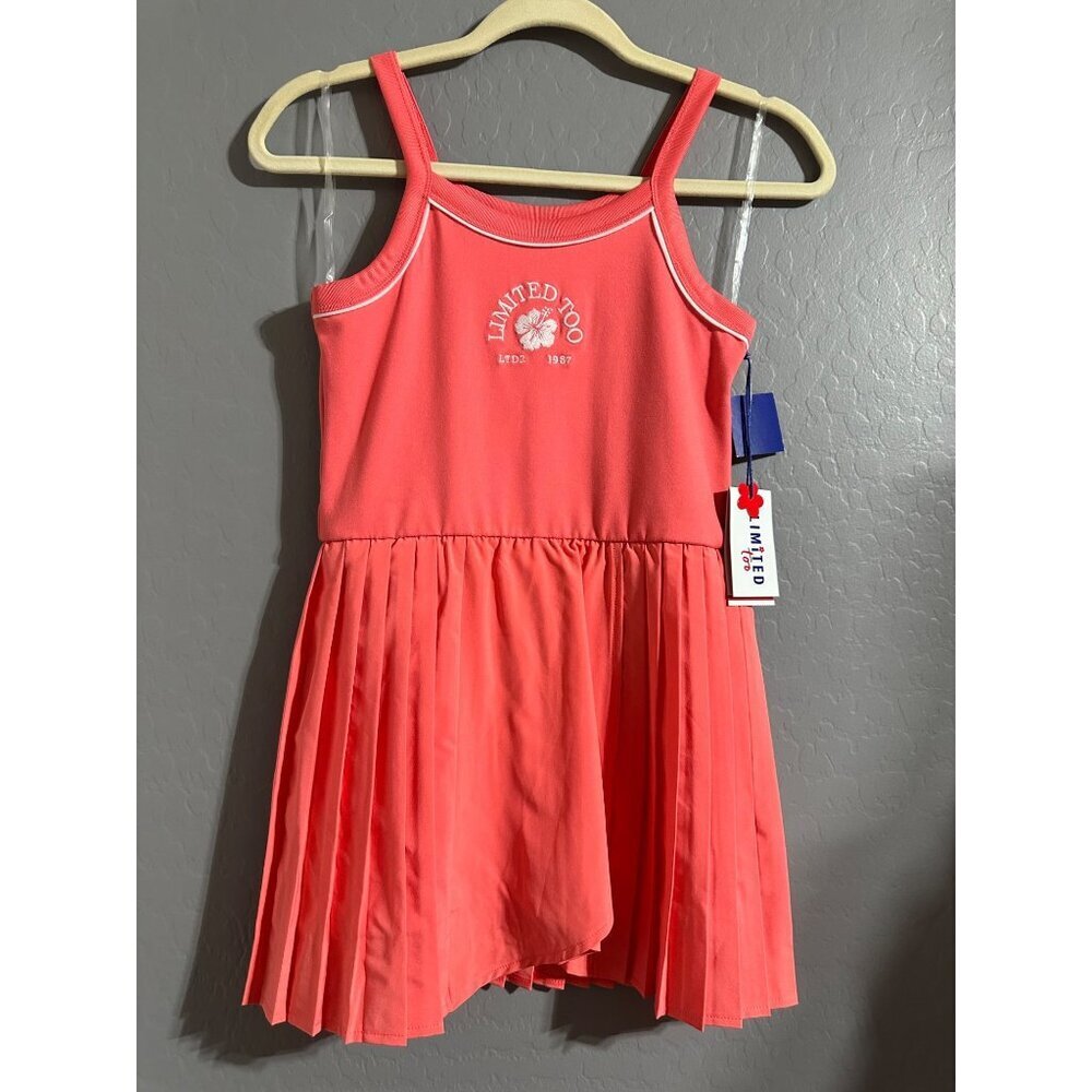 Limited Too Girls Tennis Dress with Tech Pockets size M 10 NWT